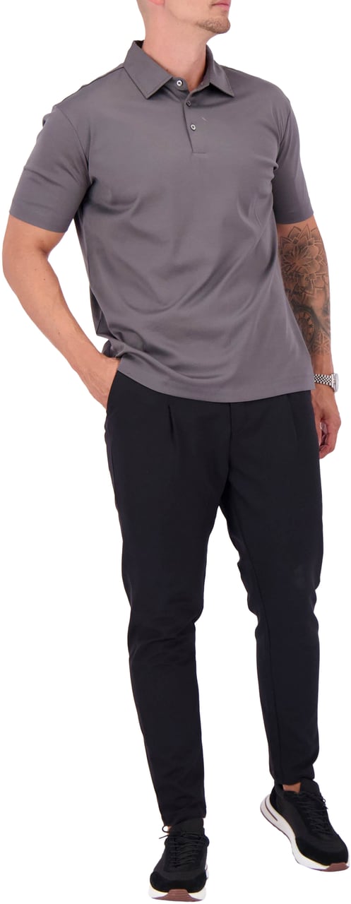 Les Brutes Mercerized Cotton Polo Grijs