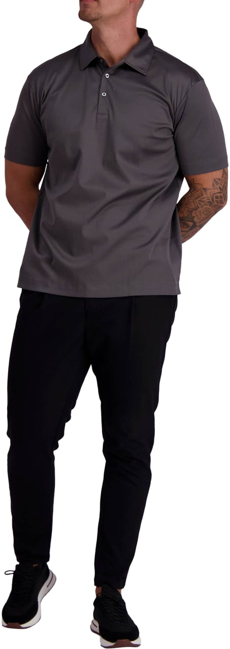 Les Brutes Mercerized Cotton Polo Grijs
