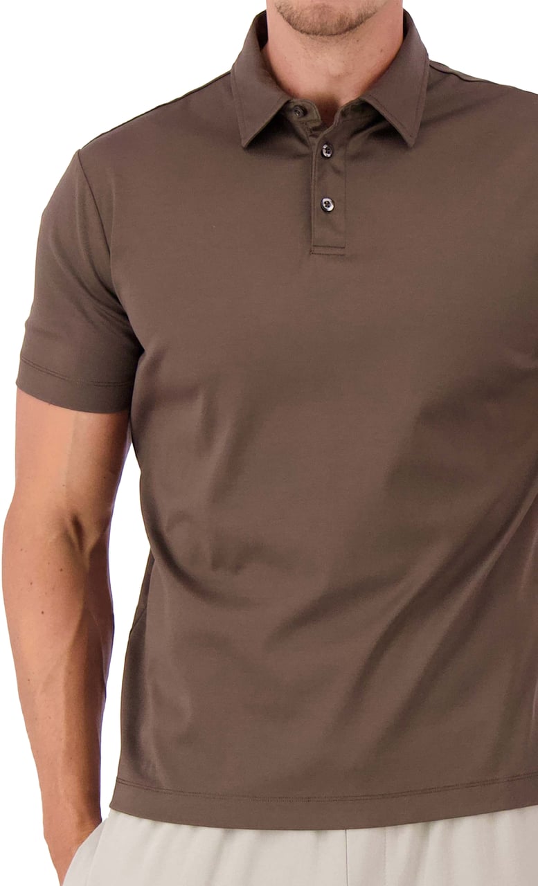 Les Brutes Mercerized Cotton Polo Groen