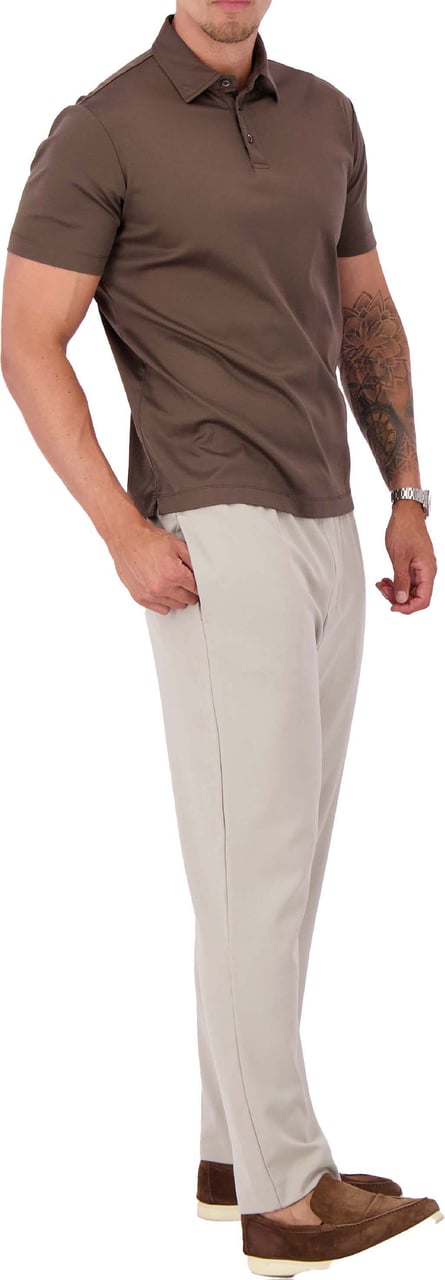 Les Brutes Mercerized Cotton Polo Groen