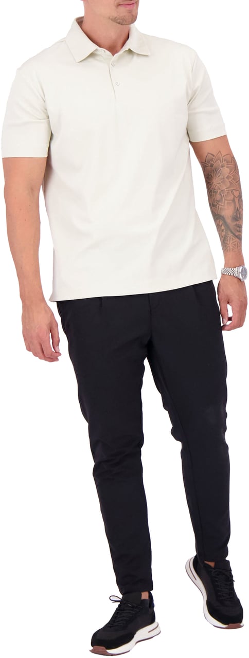 Les Brutes Mercerized Cotton Polo Wit