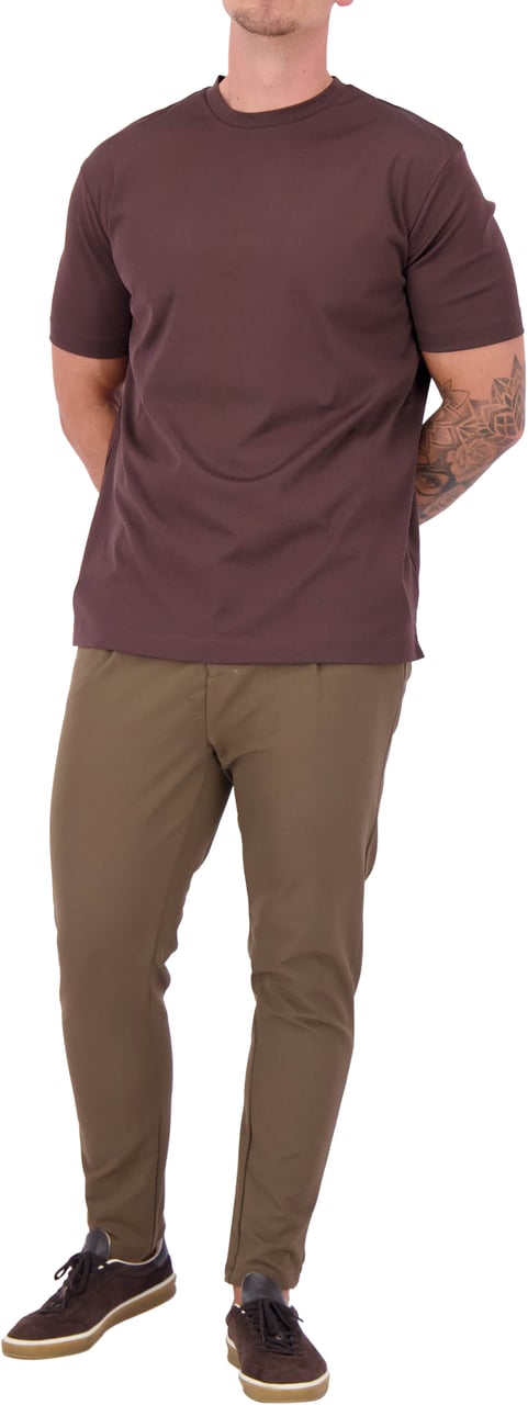 Les Brutes Mercerized Cotton T-Shirt Rood