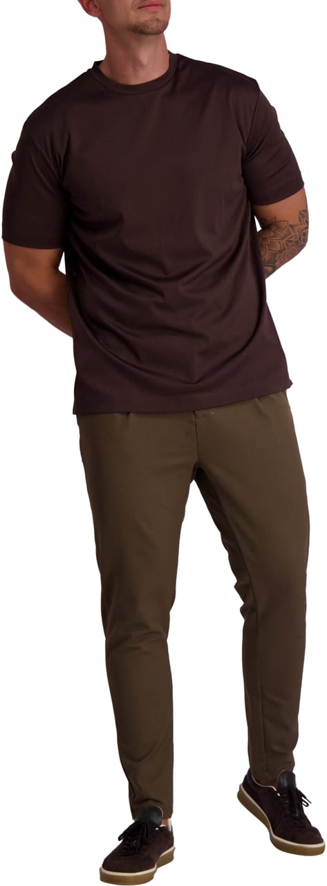 Les Brutes Mercerized Cotton T-Shirt Rood