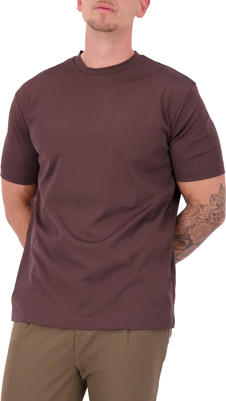 Les Brutes Mercerized Cotton T-Shirt Rood