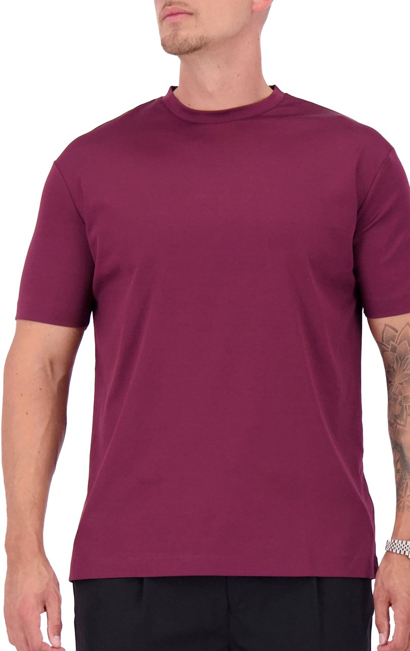 Les Brutes Mercerized Cotton T-Shirt Rood