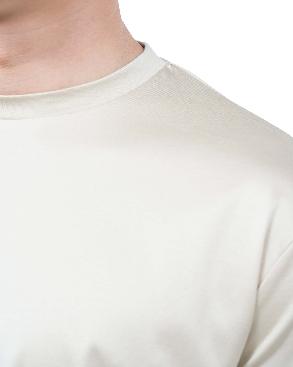 Les Brutes Mercerized Cotton T-Shirt Wit