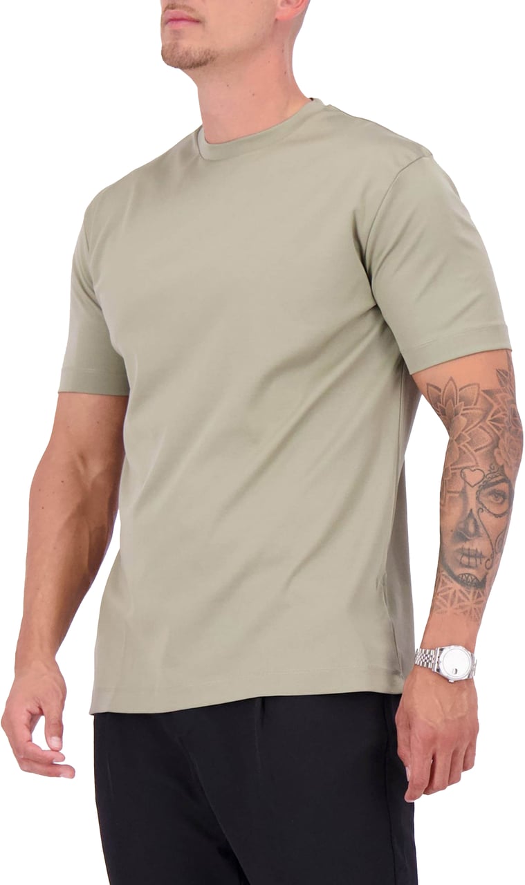 Les Brutes Mercerized Cotton T-Shirt Groen