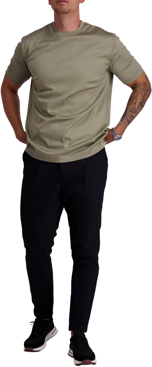 Les Brutes Mercerized Cotton T-Shirt Groen