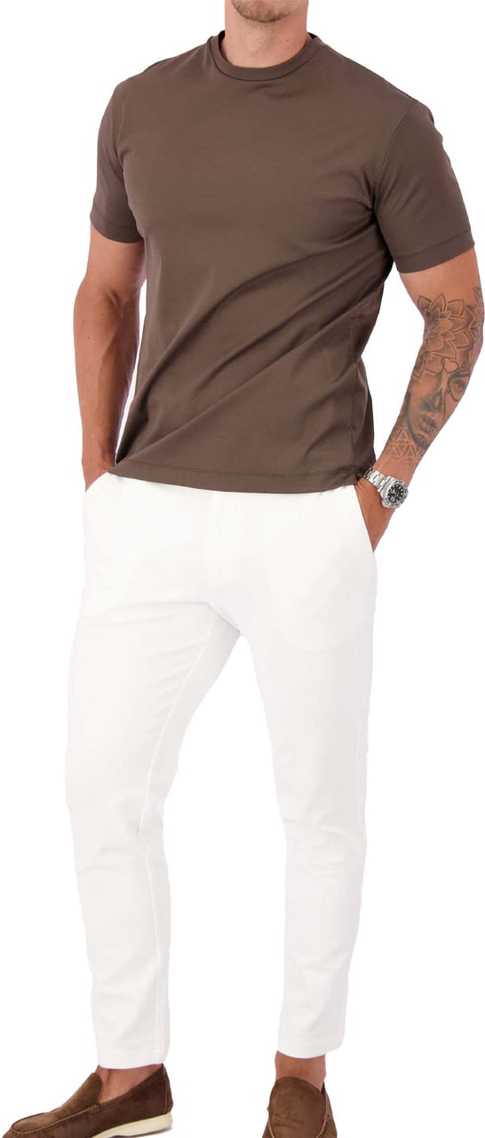 Les Brutes Mercerized Cotton T-Shirt Groen