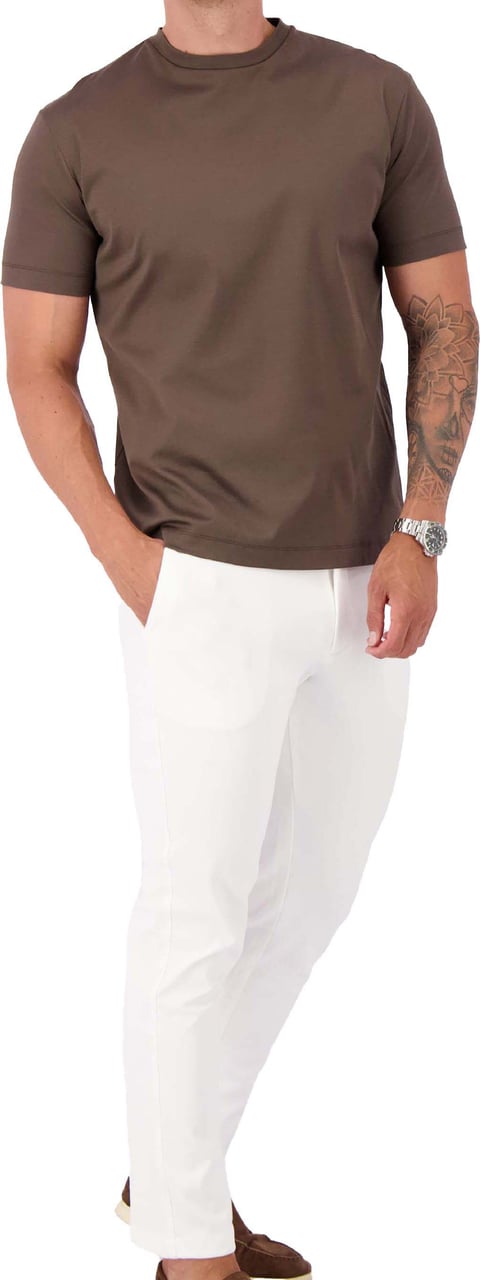 Les Brutes Mercerized Cotton T-Shirt Groen