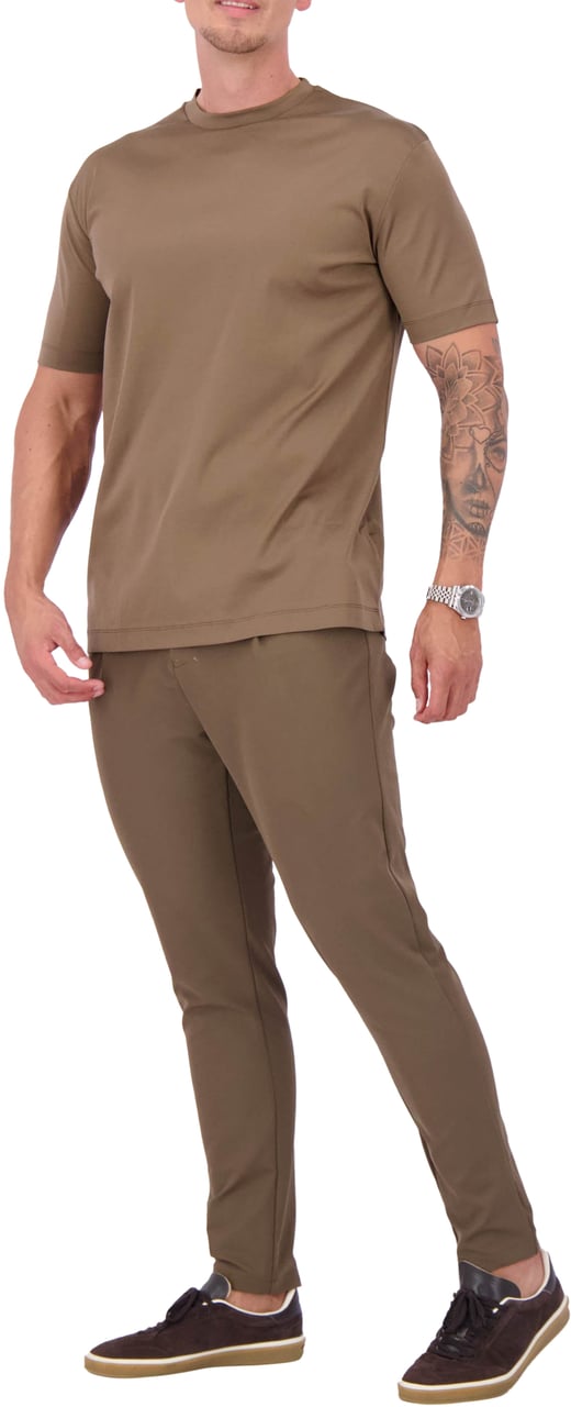 Les Brutes Mercerized Cotton T-Shirt Wit