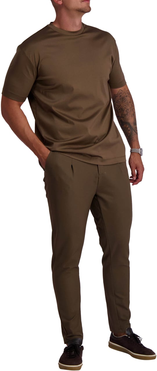 Les Brutes Mercerized Cotton T-Shirt Wit