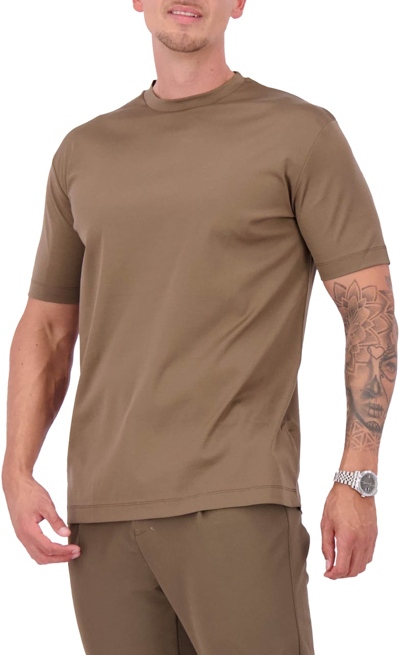 Les Brutes Mercerized Cotton T-Shirt Wit