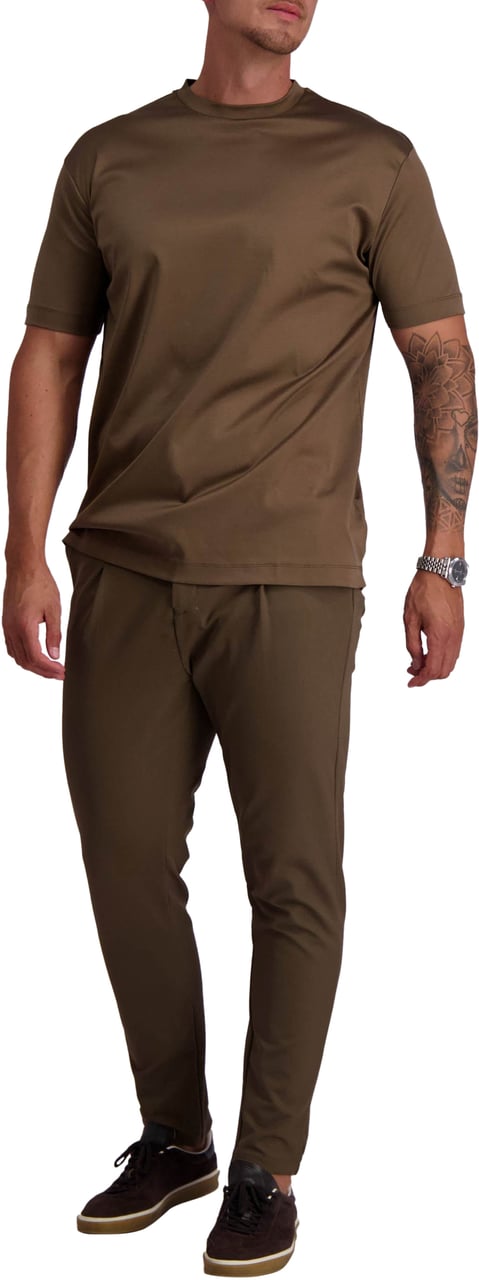 Les Brutes Mercerized Cotton T-Shirt Wit