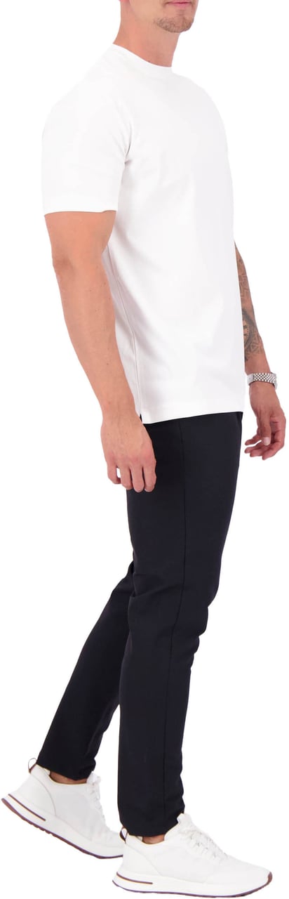 Les Brutes Mercerized Cotton T-Shirt Wit