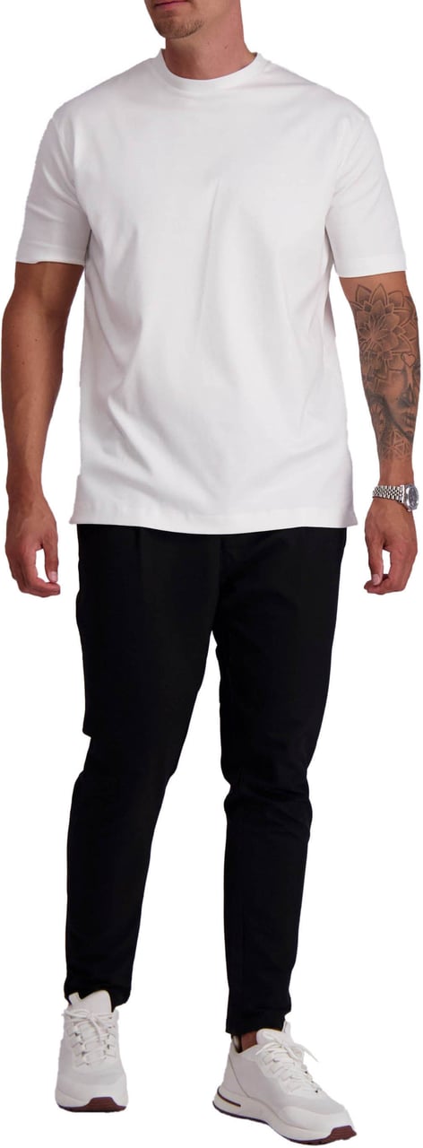 Les Brutes Mercerized Cotton T-Shirt Wit