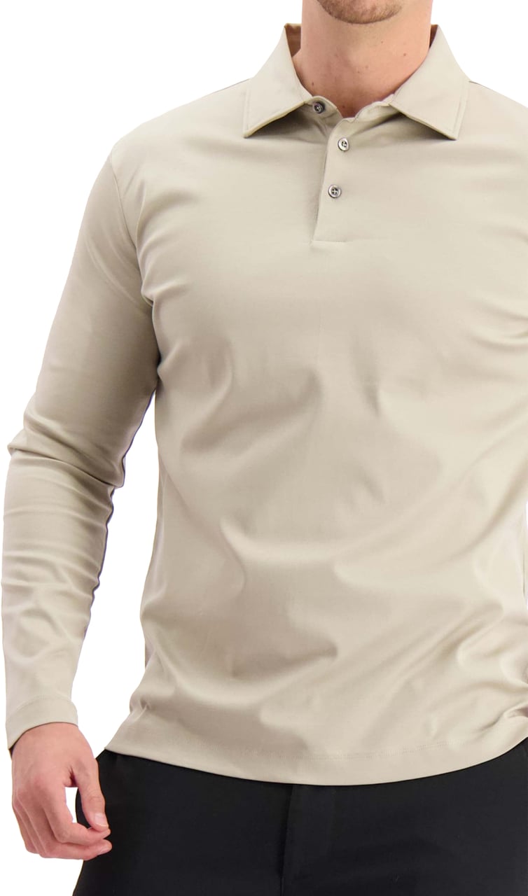Les Brutes Polo Long Sleeve Beige Beige