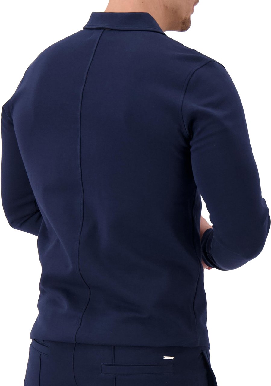 Les Brutes Polo Long Sleeve Blauw