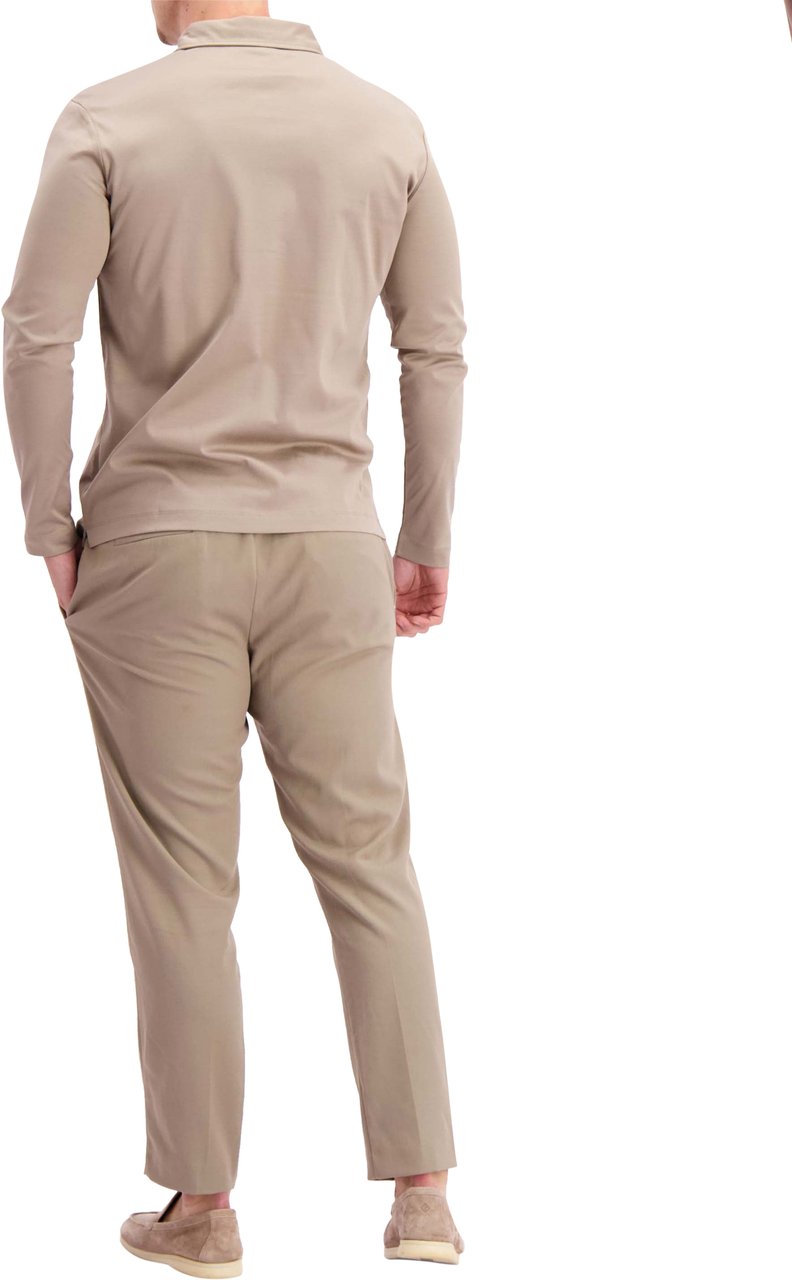 Les Brutes Polo Long Sleeve Taupe Taupe