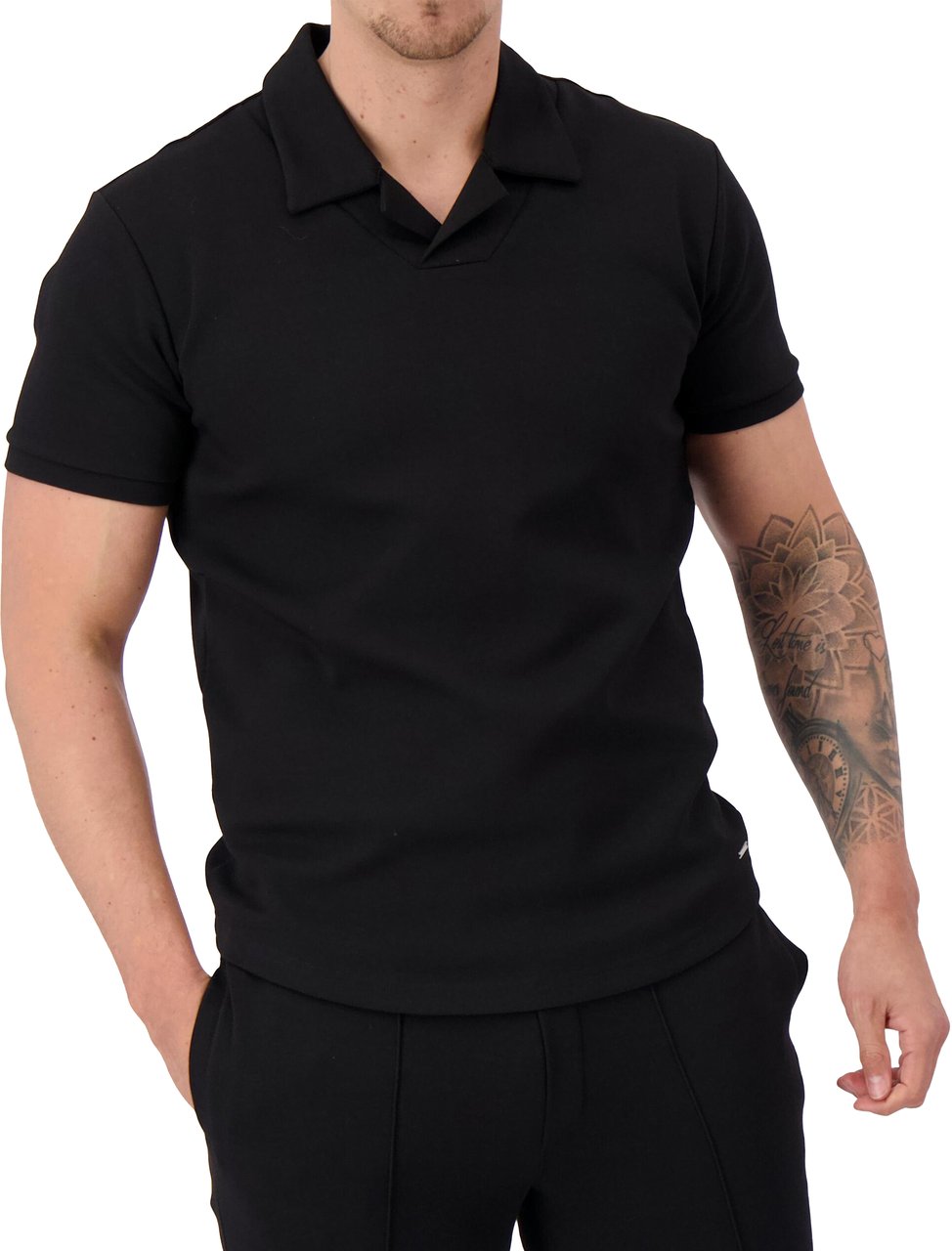 Les Brutes Polo Short Sleeve Black Zwart