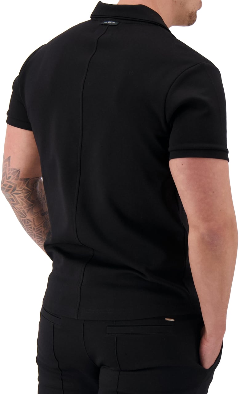 Les Brutes Polo Short Sleeve Black Zwart