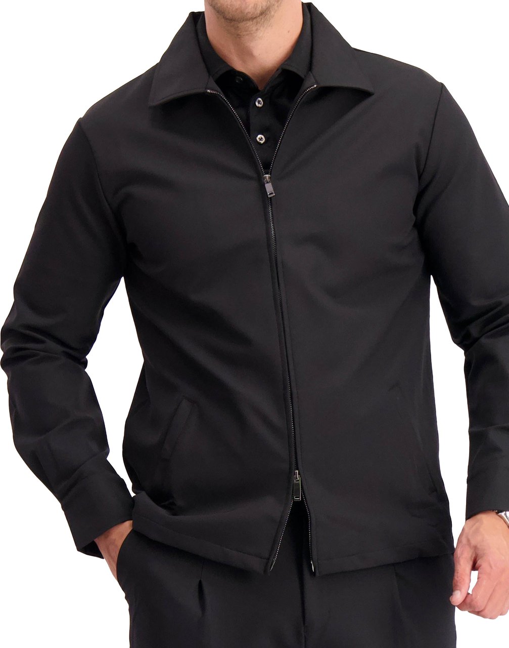 Les Brutes Tech Overshirt Zwart
