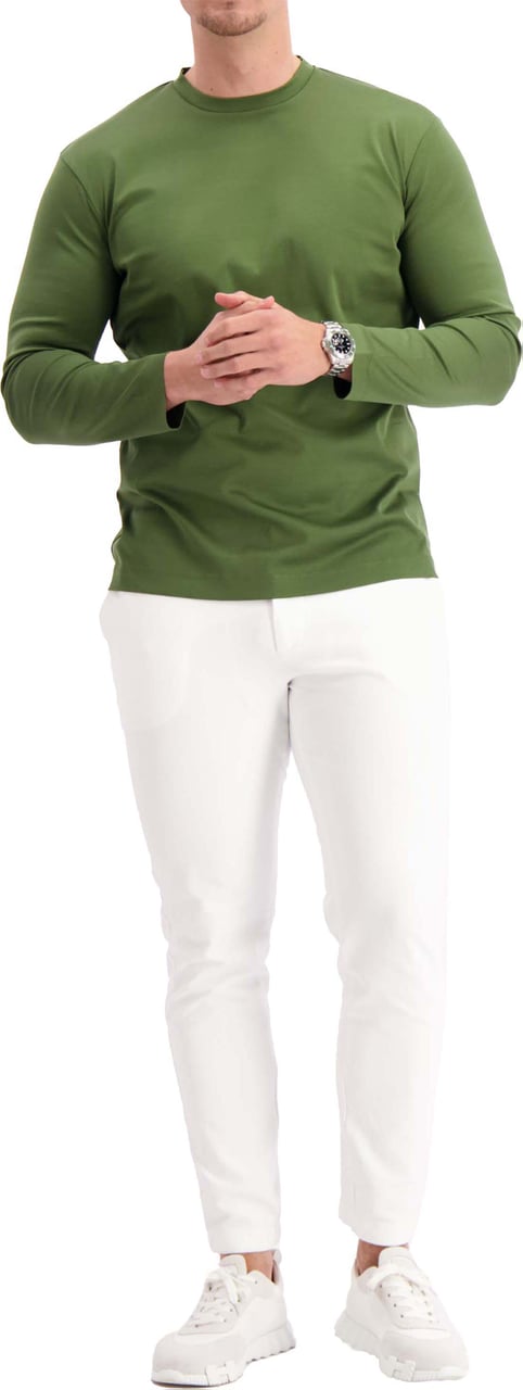 Les Brutes T-shirt Longsleeve Green Groen