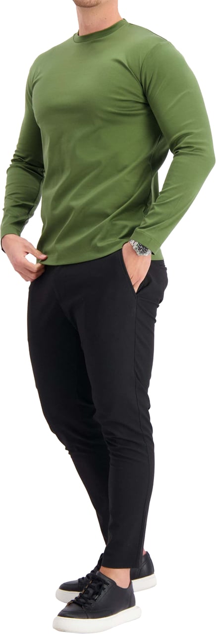 Les Brutes T-shirt Longsleeve Green Groen