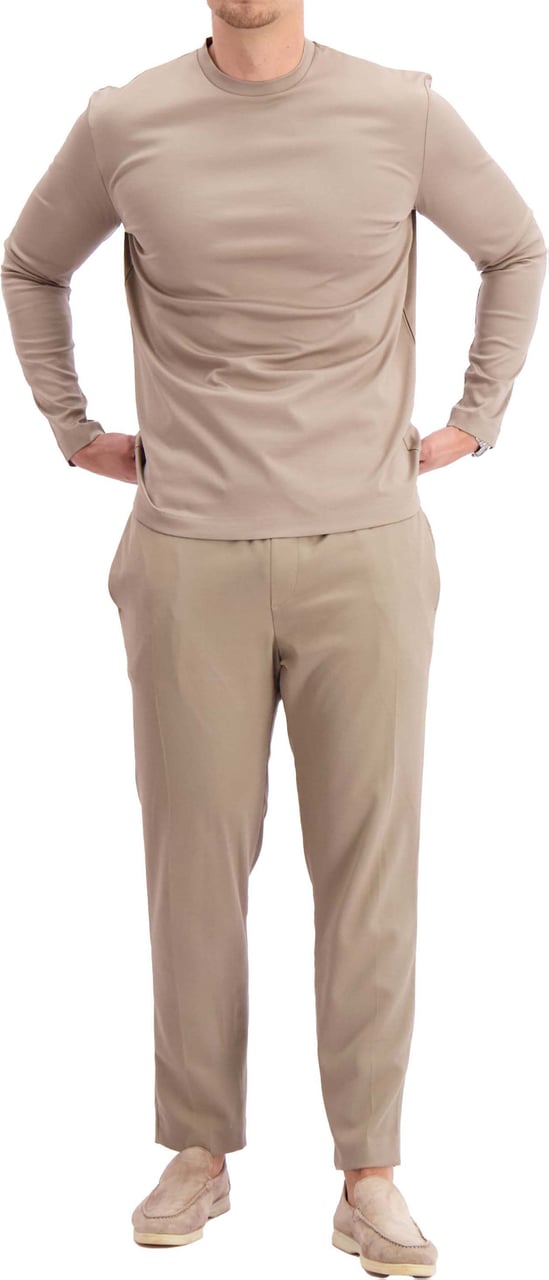 Les Brutes T-shirt Longsleeve Taupe Taupe