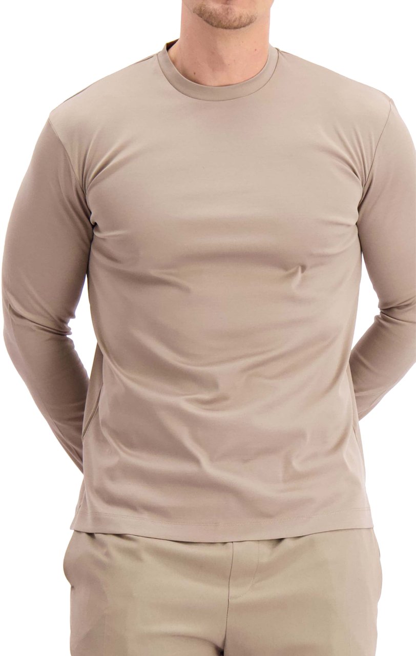 Les Brutes T-shirt Longsleeve Taupe Taupe