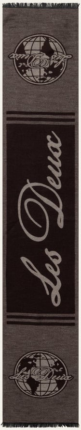Les Deux Scarfs Mountain Grey Brown Bruin