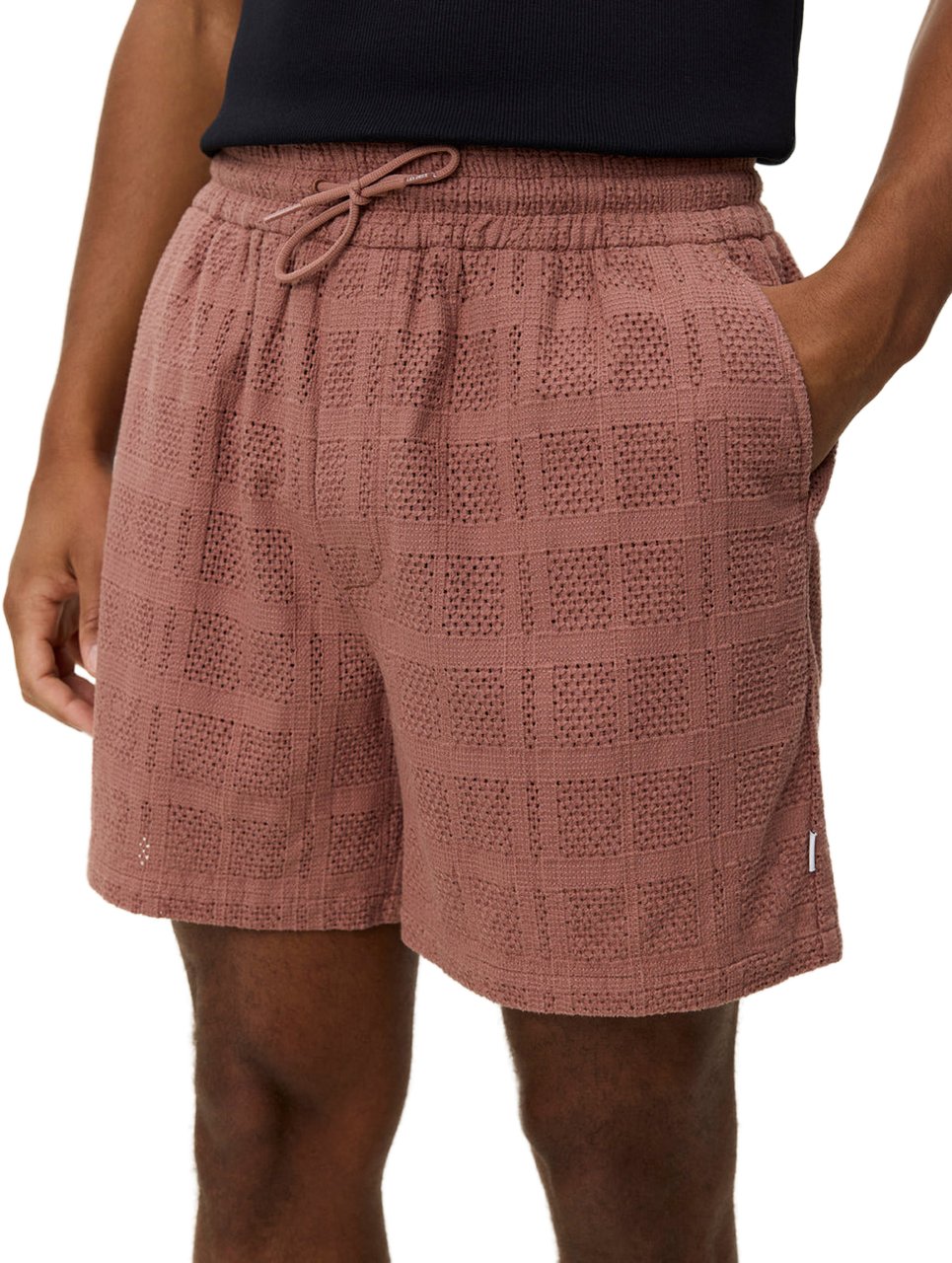 Les Deux Shorts Cognac Red Rood