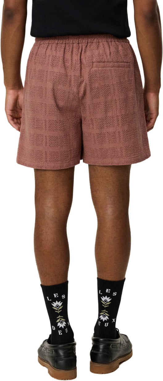 Les Deux Shorts Cognac Red Rood