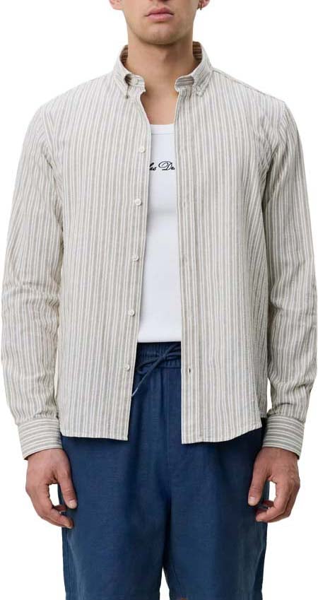 Les Deux Shirts Dark Sand Wit