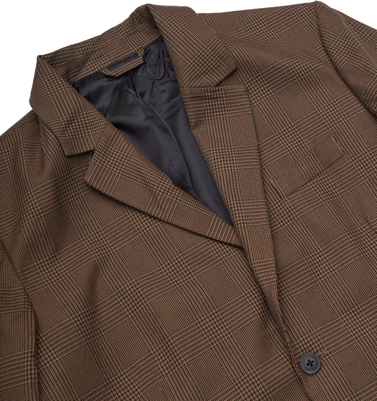 Les Deux Blazer James Houndstooth Check Marrone Bruin