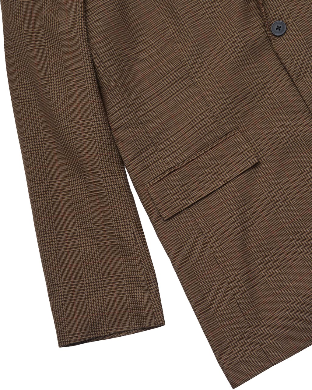 Les Deux Blazer James Houndstooth Check Marrone Bruin