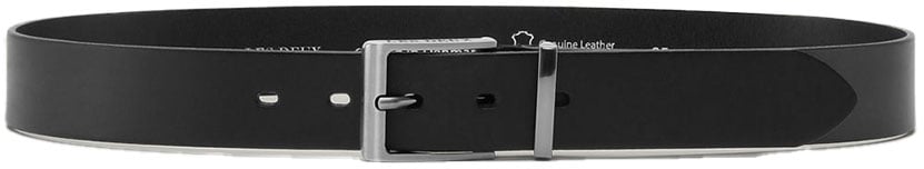 Les Deux ceinture les deux walker en cuir noir Zwart