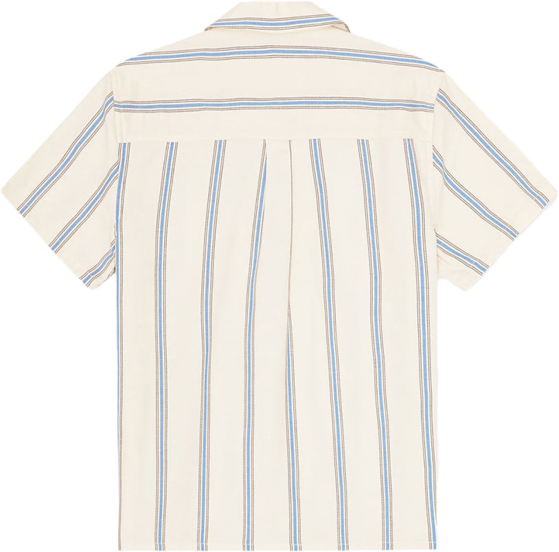 Les Deux chemise a rayures les deux lawson beige bleu Beige