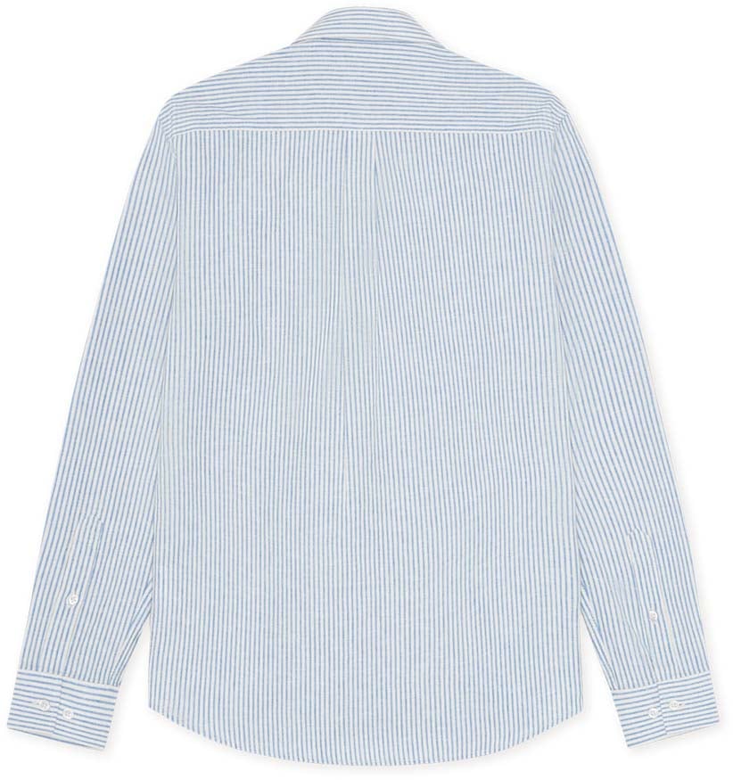 Les Deux chemise rayee les deux konrad allure Blauw