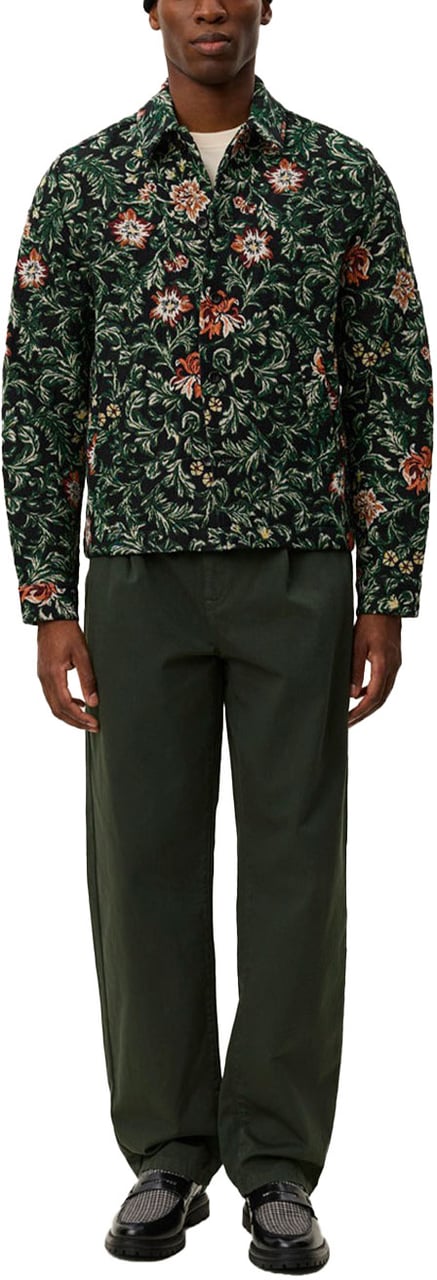 Les Deux jaiden flower jacquard overshirt Divers