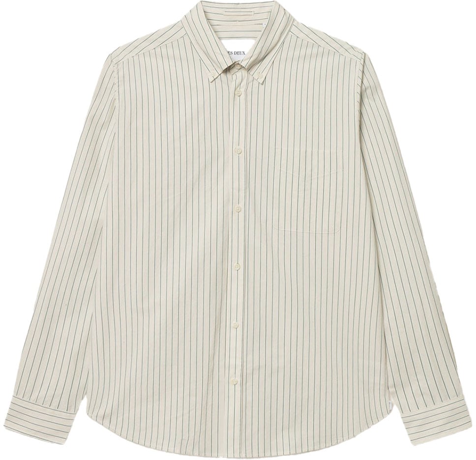 Les Deux kent stripe poplin shirt Beige