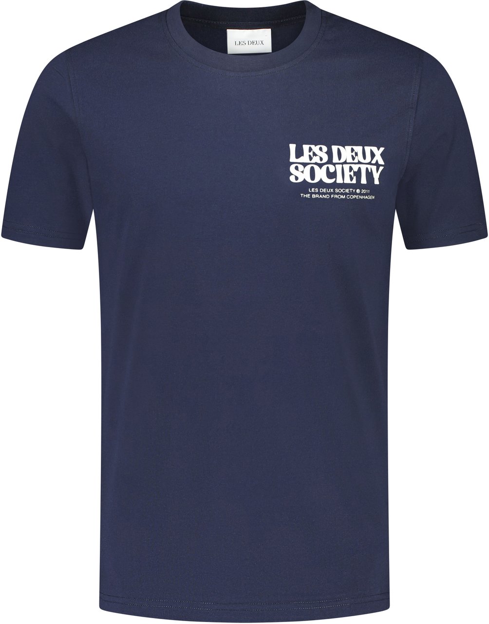 Les Deux T-shirt Blauw Blauw