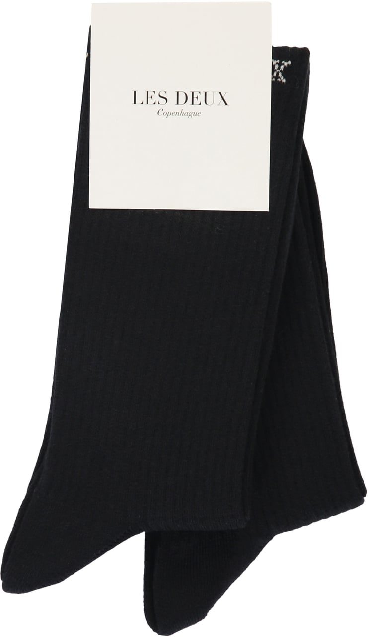Les Deux Set of two socks Zwart