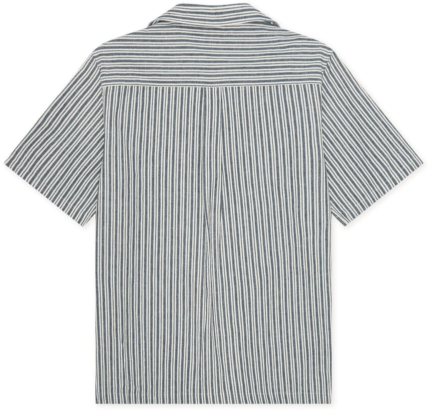 Les Deux les deux chemise coton allure bleu Blauw