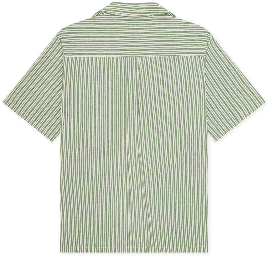Les Deux les deux chemise coton vert Groen