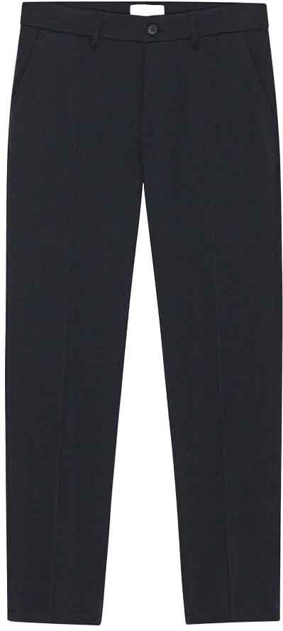 Les Deux les deux como reg suit pants polyester dark navy Blauw