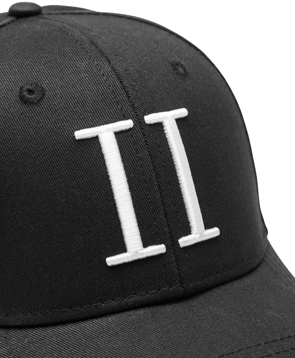 Les Deux les deux encore organic casquette noir blanc Zwart