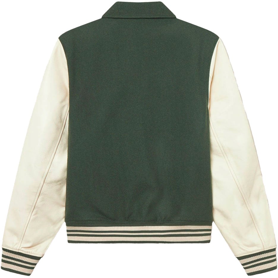 Les Deux les deux varsity wool jacket Groen