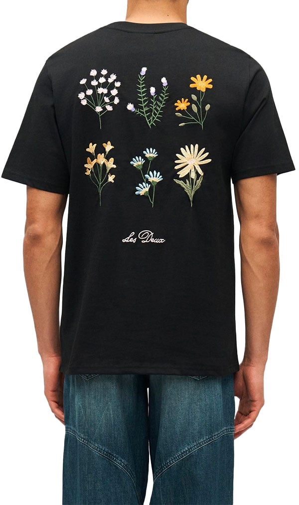 Les Deux les deux wild flower black Zwart