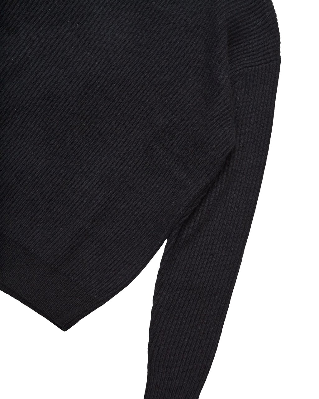 Les Deux Maglione Eddie Knit Rib Rollneck Nero Zwart